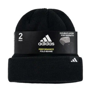 adidas Unisex Fold Beanie 1 or 2-pack - Picture 1 of 6