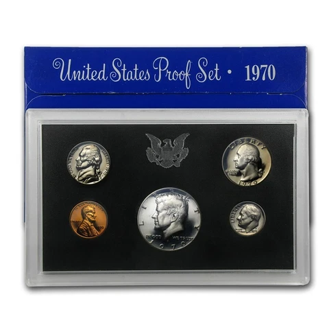 (1) 1970 S United States Proof Set in Original Box (Large Date) Cover
