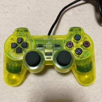 Sony DualShock 2 Analog Controller Lemon Yellow - Used, Good Condition From JP - Image 1 of 4