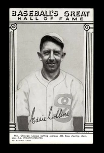 1948 Exhibits Hall Of Fame Set-Break Eddie Collins EX-EXMINT *GMCARDS* - Picture 1 of 2