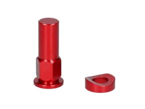 Tuerca y disco ZAP para soporte de neumáticos rojo - Imagen 1 de 1
