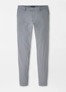 Pantalón al tobillo Peter Millar para hombre corona hoja artesanal rendimiento gris vendaval talla 40x30 - Imagen 1 de 3