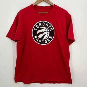 Fanatics T-Shirt Men's Size XL Red Toronto Raptors NBA Basketball Logo Crew Neck - Picture 1 of 8