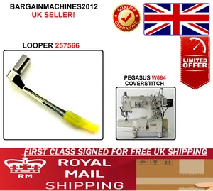 PEGASUS W664/UBT COVERSTITCH LOOPER 257566 PIEZA DE MÁQUINA DE COSER INDUSTRIAL - Imagen 1 de 4