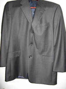 Hart Schaffner & Marx Gold Trompeter 42R 3B grau Nadelstreifen Anzug (S10) - Bild 1 von 9