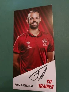 1.FC Nürnberg , F. Adelmann , Groß- Autogrammkarte , Fussball  - Bild 1 von 2