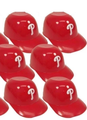 MLB Philadelphia Phillies Mini Casco de Bateo Helado Snack Bowls Lote de 6 Foto 1 de 2
