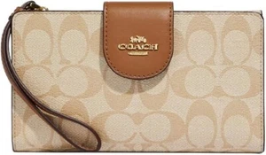 Coach Tech Leder Geldbörse (IM/Lt Khaki/Lt Saddle) - Bild 1 von 4