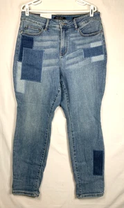 Judy Blue Patchwork Boyfriend Fit Jeans Women’s 16W High Rise Stretch Denim - Picture 1 of 14