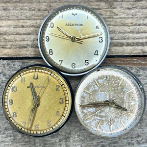 Bulova Accutron Wrist Watch Movements - Series 214, N1, M7, M8 - Gold Tone Dial - Picture 1 of 2