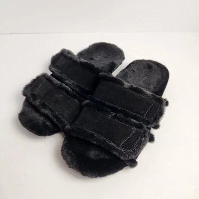 Zapatillas para mujer Vionic Faith cómodas forradas de piel sintética negras talla 7,5 Foto 1 de 4