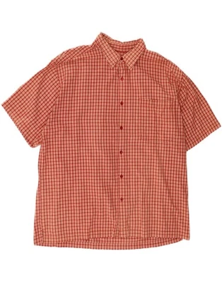 MOSSIMO Mens Short Sleeve Shirt XL Red Check Cotton DW40 - Image 1 of 3