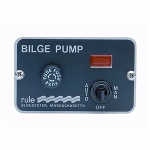 Rule 3-Way Panel Lighted Switches Deluxe 24/32 Volt Fuse Holder 42 Marine - Picture 1 of 8
