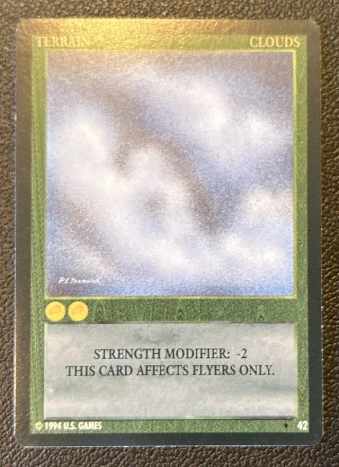 Wyvern CCG 1994 Limited Edition Uncommon Terrain Card Clouds #42 - Image 1 of 1