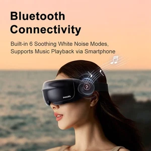 Heißer &amp; Kalter Dampf mit Vibrations-Augenmassagegerät - Philips 5204E zur Augenentlastung - Bild 1 von 15