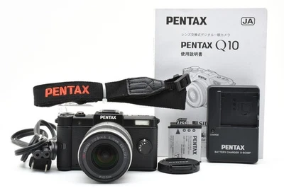 Cámara digital PENTAX Q negra [ST 65] 02 juego de lentes [casi como nueva] de JAPÓN #2939 Foto 1 de 4
