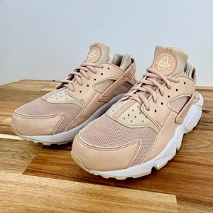 Nike Air Huarache Mujeres EE. UU. 9 Rosa Beige Correr Informales Zapatos Tenis - Imagen 1 de 9