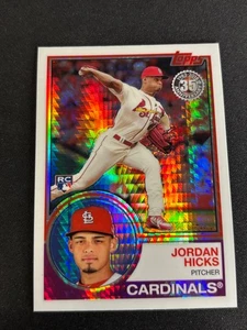 2018 Topps - Silver Pack 1983 Topps Design Chrome Jordan Hicks #14 Cardinals - Imagen 1 de 2