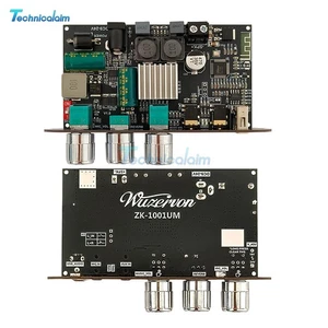 2 Stück ZK-1001UM Upgrade Mono 100 W Bluetooth Mikrofon Verstärker Platine TPA3116D2 - Bild 1 von 21