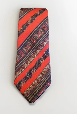 ROBERT TALBOTT 最佳 100% 真丝领带手工缝制佩斯利领带 58 英寸 X 3 英寸 — 第 1/4 张图片