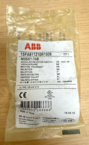 ABB 1SFA611210R1006 / M3SS1-10B SELECTOR SWITCH *LOT OF 2 * *SEALED IN BAG* - Bild 1 von 2