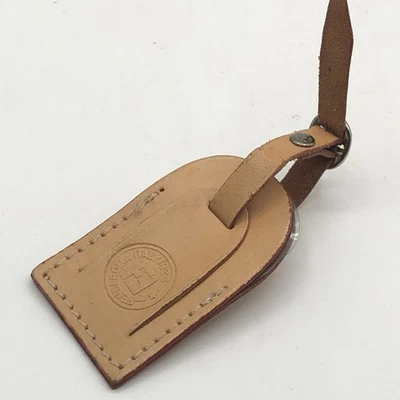 Fendi 行李箱手提包钱包附件标签米色皮革五金小饰品罕见 — 第 1/4 张图片