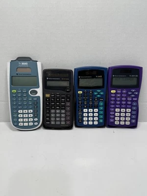 Lot 4 Texas Instruments TI‑34 /TI30X /BA-35  SOLARScientific Calculators  - Image 1 of 3