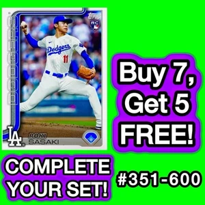 2025 Topps Series 2 Singles Cards! 🔥 U-PICK! YOU COMPLETE YOUR SET! #351-600 - Picture 1 of 1