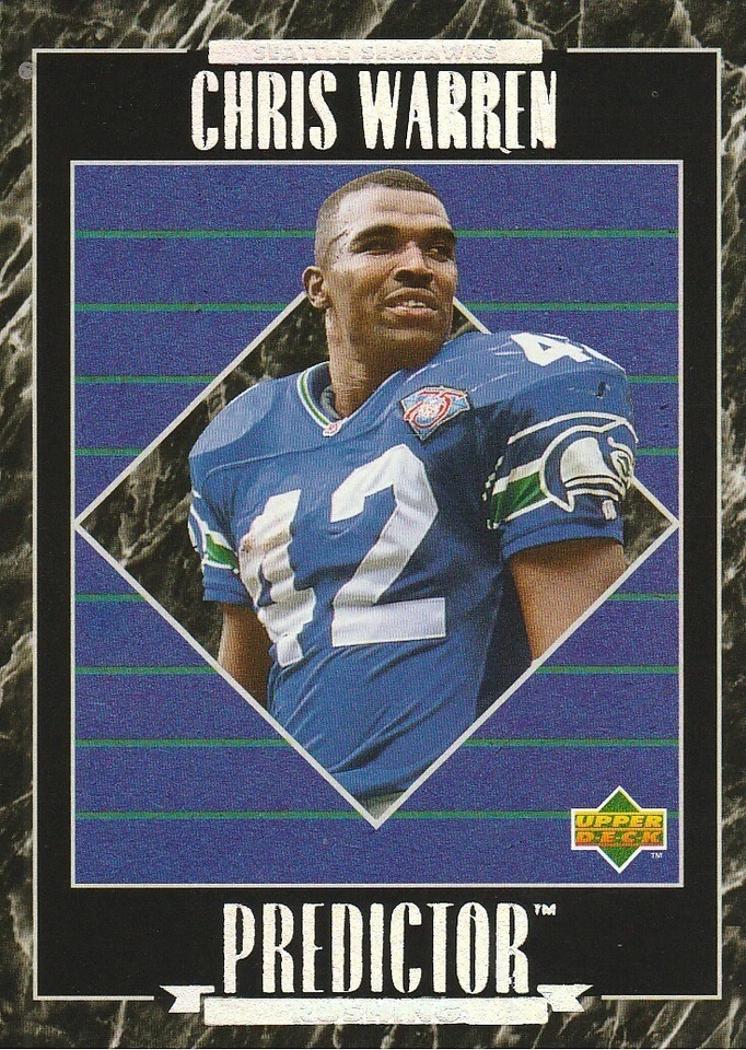 1995 Upper Deck Predictor League Leaders Prizes #RP12 Chris Warren - Image 1 of 3