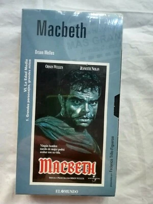 Macbeth Tape VHS Orson Welles Jeanette Nolan Universal PAL 1948 - Image 1 of 4