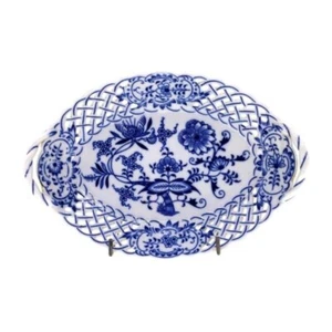 Zwiebelmuster Original Bohemia Körbchen durchbrochen 21 cm Porzellan Neu OVP - Bild 1 von 8