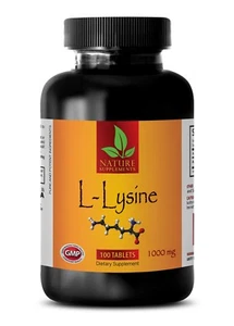 L-Lysine 1000mg - Sport Supplements - 100 Capsules - Essential Amino Acid - Picture 1 of 10