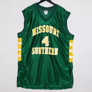 Camiseta deportiva de baloncesto de los Rawlings de Missouri Southern State Lions #4 de la NCAA usada en la década de 1990 - Imagen 1 de 8