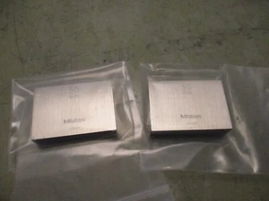 Lot of 2 mitutoyo 50mm metric gage gauge blocks [3*L-55.75] - Picture 1 of 8