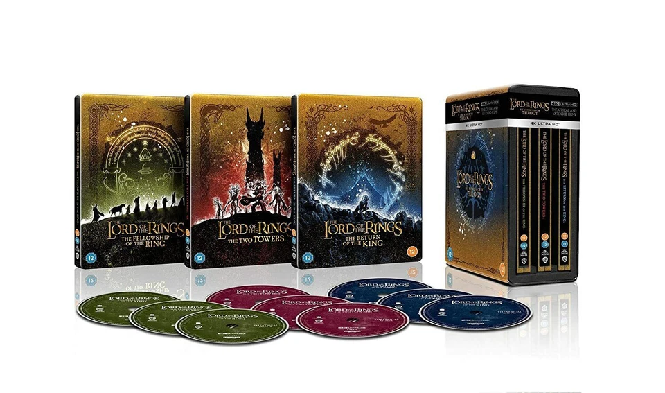 The Lord of The Rings - Trilogy 4K Ultra HD (Steelbook Extended Edition, Blu-ray, 2020)