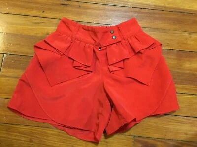 Kc Parker By Hartstrings Girls Shorts Ruffle Front Red Size 8 - Image 1 of 3