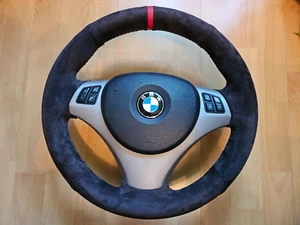 Lenkrad mit Airbag BMW Sport Alcantara BMW 1er 3er - E81 E87 - M Sport Lenkrad - Bild 1 von 2