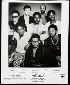 HERBIE HANCOCK Original Press Photo 1980s Jazz Bandleader Pop Music Rockit Band - Picture 1 of 1