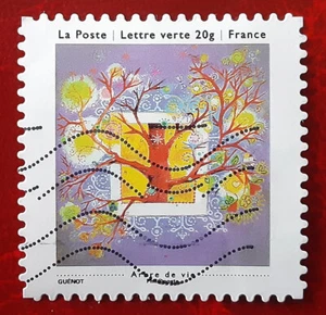 FRANCE 2013 20g Used Tree of Life Greetings Mi 5708 Scott 4501 XF 6815 - Picture 1 of 2
