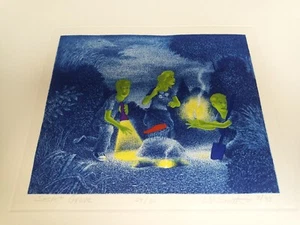 Lee N. Smith III (American, b. 1950). Secret Grave, 1993. Etching, Signed, 29/50 - Picture 1 of 13