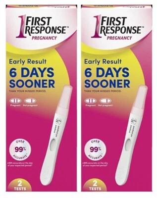 Prueba de embarazo First Response resultado temprano paquete de 2 (4 unidades) Foto 1 de 4
