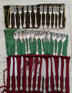 Chantilly by Gorham Sterling Silver Flatware 36 Pieces / 3pc x 12 Place Settings