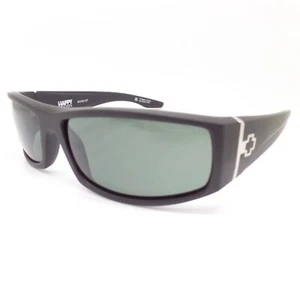 Spy Optics Cooper Matte Black Green Grey Sunglasses New Authentic - Picture 1 of 4