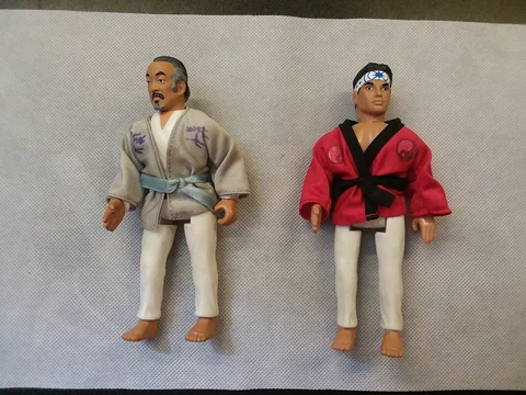 Vintage Remco Karate Kid Mr. Miyagi & Daniel LaRusso 1986 Action Figures Lot G1 Cover
