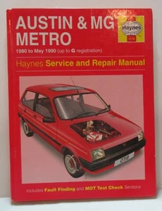 Haynes - Austin & MG Metro 1980 - May 1990 Service & Repair Manual - 504 - Picture 1 of 7