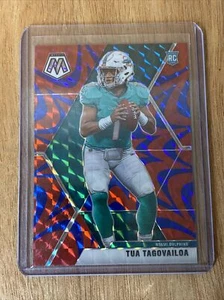 2020 Mosaic TUA TAGOVAILOA Rookie Card Red/Blue Reactive Prizm RC True Rookie - Picture 1 of 2