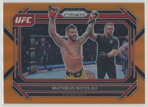 Matheus Nicolau 2023 Panini Prizm UFC Orange Prizm /99 #47