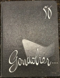 1956 Gondolier Venice High School Yearbook California Black Silver - Picture 1 of 7