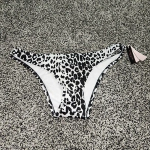 Victoria's Secret Swim Cheeky Bikinihose Gr. XL schwarz weiß Leopard Gepard - Bild 1 von 9