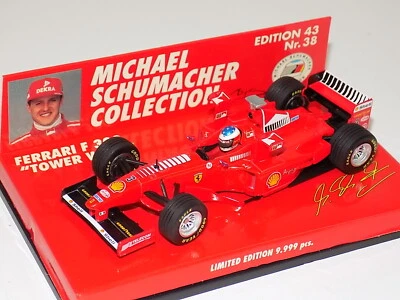 1/43 Minichamps Ferrari F1 1998 F300 Tower wing M.Schumacher MS Coll #38 - Image 1 of 3